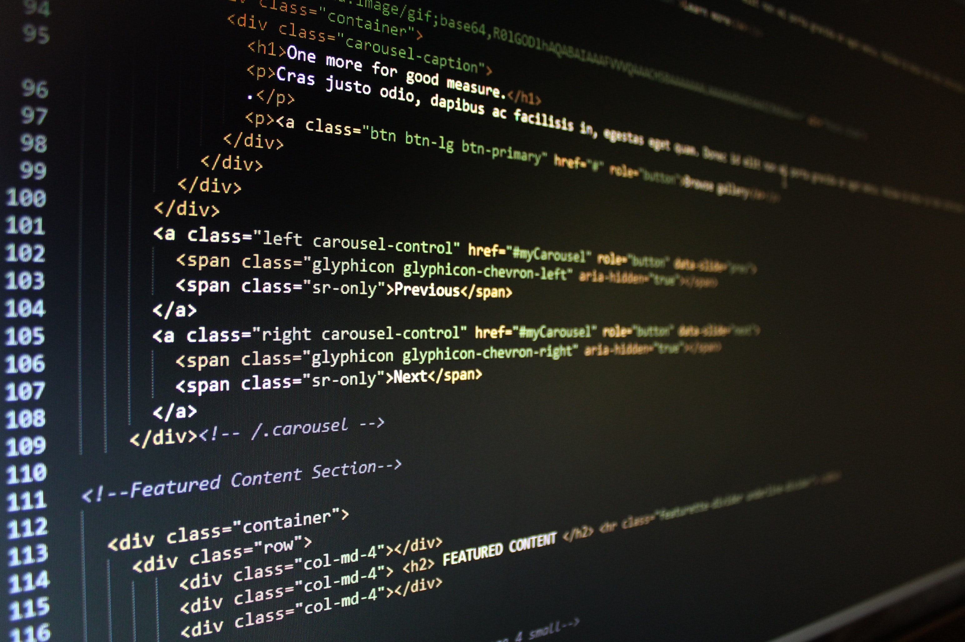 Image of someone coding